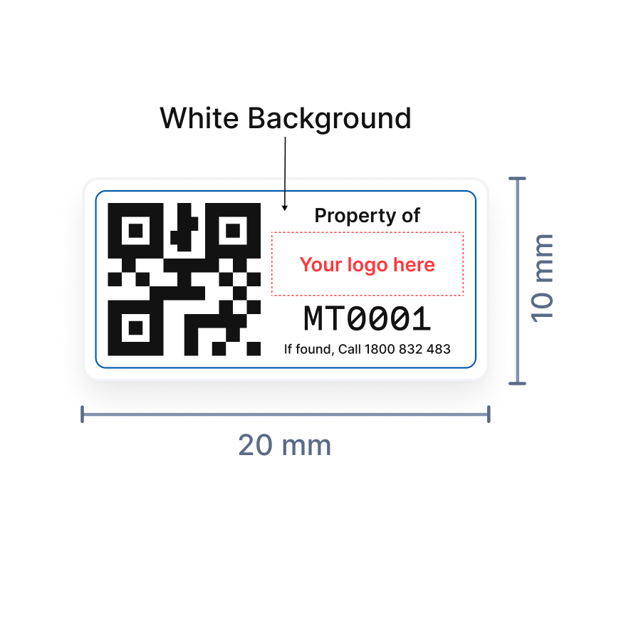 Textured Polycarbonate heavy duty label 0.25mm gauge