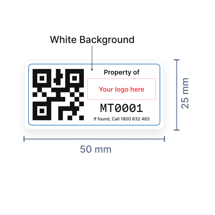 Textured Polycarbonate heavy duty label 0.25mm gauge